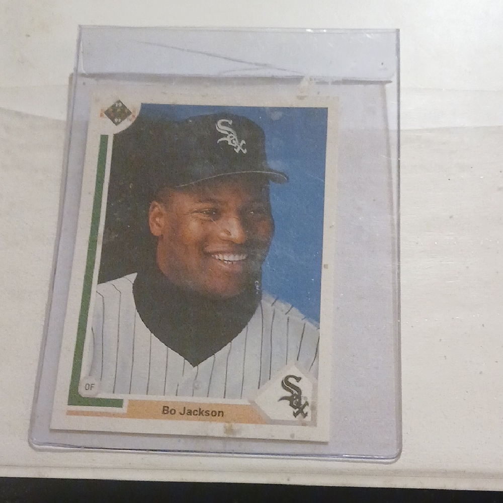 MLB Bo Jackson Trading Card in Protective Sleeve